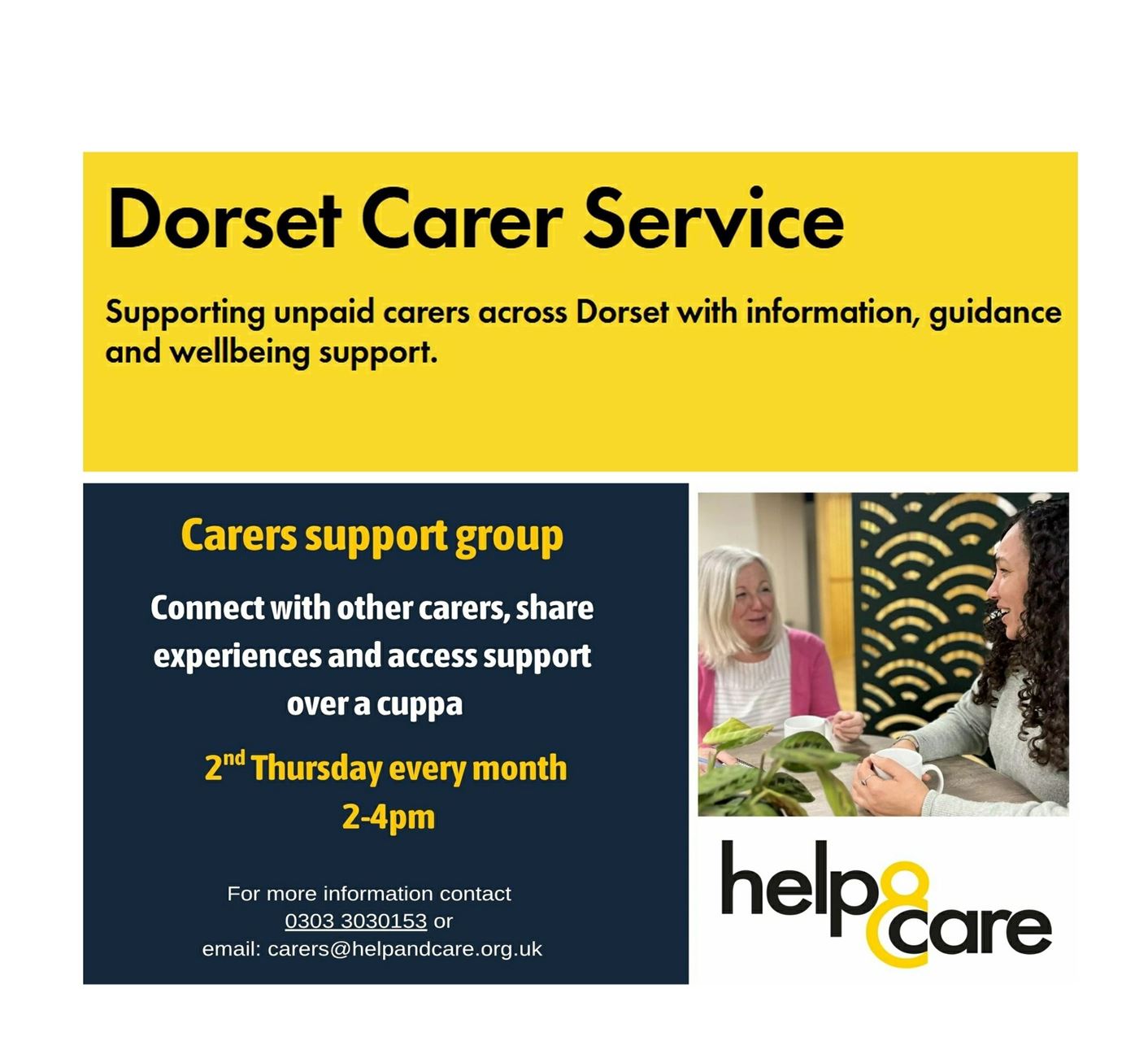 Carer Support Group poster